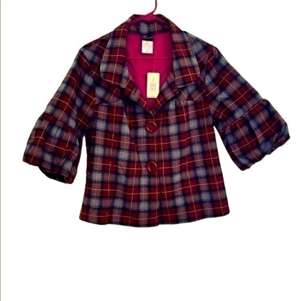TORRID Plus Size Brown Plaid Jacket | Size OX | brand new Torrid jacket NWT